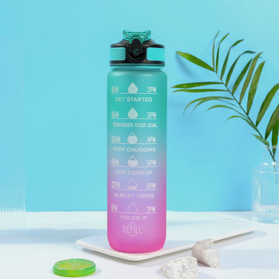 購入 ファッショナブル グレーデント カラー フロスト プラスチック スポーツ 水瓶 750ml サイクリング 水瓶 カスタム 保持 水分化 軽量 耐久性 online manufacture