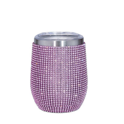 購入 精巧な360ml ラインストーン ブリング トンブル 卵形 12オンス 密閉 トンブル 蓋付き 真空 密閉 密閉 カスタマイズ 色 9.7*23.2cm online manufacture