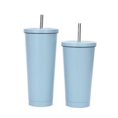 購入 500ml 750ml 携帯型 スタインレスのスタイラー ストロー付き ダブルウォール 隔離型 飲み用 スタイラー 多用途 清掃し 維持しやすい online manufacture