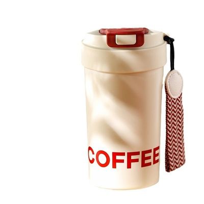 購入 漏れ防止 漏れ防止 460ML ダブルウォール オーダーメイド メタル タムラー 熱絶縁 カフェカップ 内側セラミックコーティング フリップフロップ 蓋 軽量 online manufacture