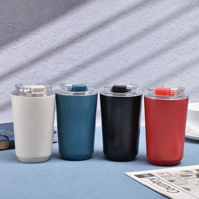 購入 280ML/380ML BPAフリー 絶縁式ステンレス・スチール真空カップ Sus 304 ステンレス・スチール カフェ・タンブラー 蓋付き 防滑マット仕上げ OEM/ODM 受け入れ online manufacture