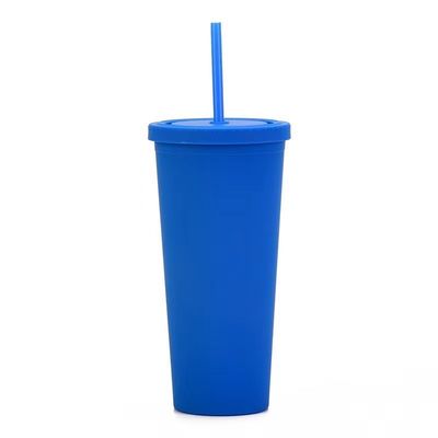 購入 パーソナライゼーション 軽量 隔離型 プラスチック製 トムラー 双壁 スポーツ 繰り返し使用可能な プラスチック製 氷色のコーヒーカップ ストロー 17*10.2cm/28.2*10.5cm online manufacture