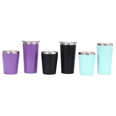 購入 8oz/12oz ダブルウォールステンレス鋼 熱旅行カップ エコフレンドリー 隔離式真空瓶 流出防止 ラザー / 3D / シルクスクリーン ロゴ online manufacture