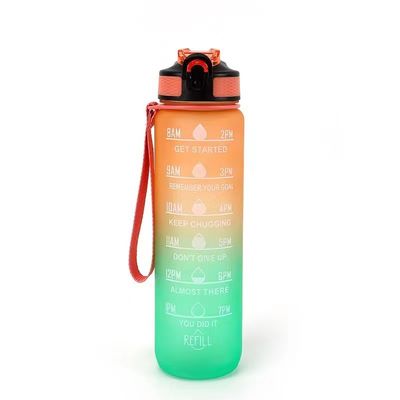 購入 大容量 スタイリッシュ 再利用可能 エコフレンドリー 1リットルの水瓶 ジム 漏れ防止のプラスチック水瓶 1クリックでオープン カスタマイズされたロゴ online manufacture