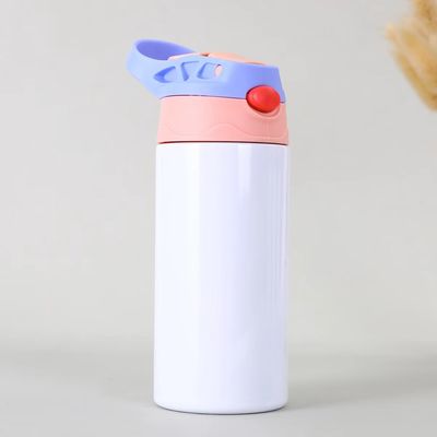 購入 蓋とストローの子供のためのサブリマーションタンブラー 12オンス 子供のためのサブリマーション水瓶 ステンレス鋼のサブリマーションカップ DIYのための保温タンブラー 熱プレス印刷 online manufacture