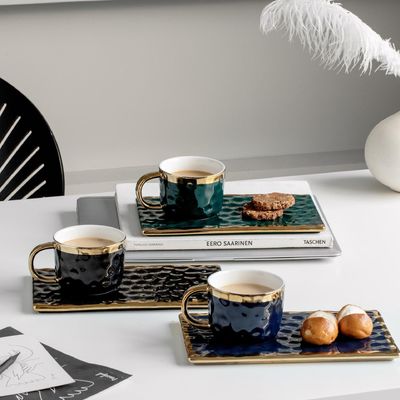 購入 北欧風高級セット コーヒーカップとプレート スプーン付き ロマンチックなアフタヌーンティー セラミックカップ 男女兼用 オフィス マグカップ online manufacture
