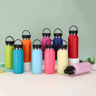 購入 オーダーメイド ロゴ ステンレス スポーツ カップ ハンドル付き 直飲用 熱隔熱 ユニセックス 健身房用 オンライン製造