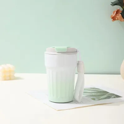 購入 防水蓋付き隔熱コーヒーカップ 再利用可能なコーヒーカップ 旅行カップ 13 OZ カフェ 旅行カップ,ダブルウォール カフェ カップ,ステンレス スチール カフェ カップ ホット コールド ドリンク用 オンライン製造