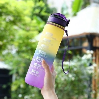 購入 リーク proof BPA free カスタム 32オンス 水瓶 タイムマーカーとストローの大きなモチベーション水瓶 フィットネスやアウトドア愛好家のために オンライン製造
