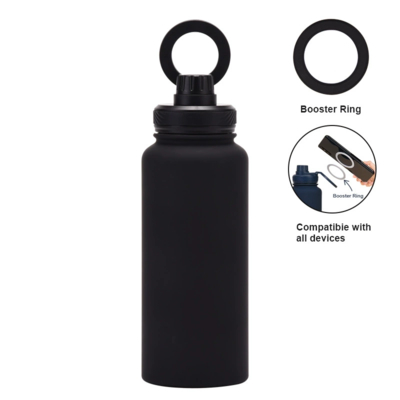 購入 New Cross-border Mobile Phone Magnetic Stand Water Cup Outdoor Large-capacity 1L Insulated Cup Stainless Steel Sports Water Bottle オンライン製造