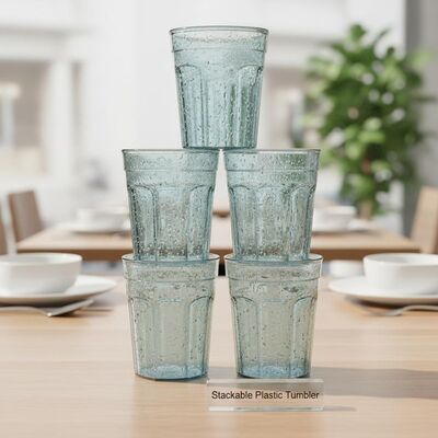 購入 積み重ね可能 プラスチックタンブラー BPAフリー 二重壁 耐久性 軽量 ドリンクウェア レストラン カフェ イベント会場に最適 オンライン製造