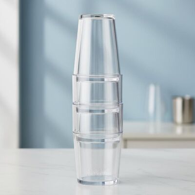 購入 透明なプラスチック トンブル 積み重ねられるシリンダー 耐久性のある再利用可能な飲み物 商業的なホスピタリティイベントや飲食店に最適 オンライン製造
