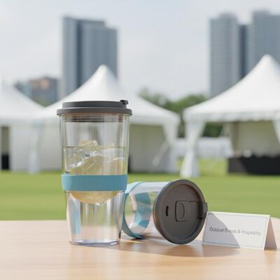 購入 15 オンズ スライド 閉じる蓋付きのプラスチックタンブラーシリンダー 屋外イベント会議やホスピタリティ業界に適しています オンライン製造