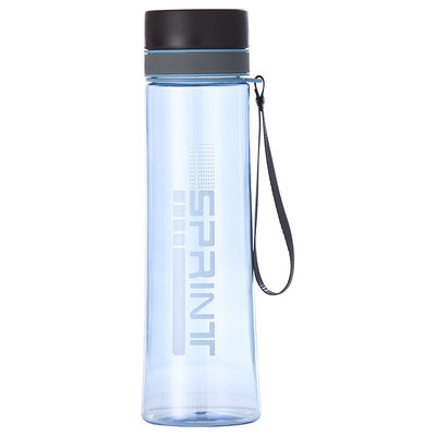 カスタマイズされたロゴ 軽量プラスチック旅行用水瓶 屋外スポーツ用水瓶 500ml/650ml/750ml/1000ml/1200ml ロープ付き 多機能多用途