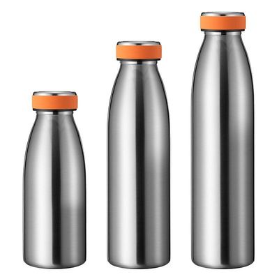 350/500/750ML ミルク形 小口ステンレス水瓶 マットゴムコーティングステンレス水瓶 耐久性 快適なデザイン