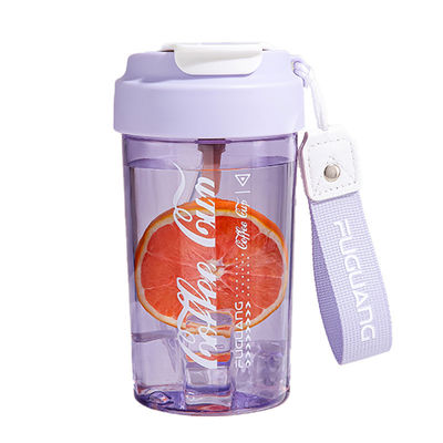 漏れ防止 550ml Tritan Bpa 無料水瓶 安全 クリエイティブ 高外観 夏 単壁 コーヒーカップ ボトル 多機能用 オーダーメイド ロゴ