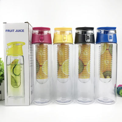 800ml 700ml フリップカバートップ プラスチックフルーツインフューザー 水瓶 トライタン プラスチックフルーツジュース ボトル インフューザーカートリッジ 衝撃に耐える