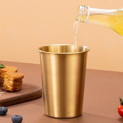 16オンスステンレス鋼のピントカップ 4つの健康的な壊れ易いスタック可能な飲料グラスセット バーのためのビールカップ 家屋外