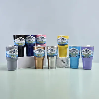 30オンスステンレスステールタンブラー 卸し,ダブルウォール真空隔熱コーヒーカップ 冷や暑い飲み物,旅行熱タンブラーカップ