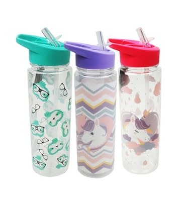 再生可能 RAS ハンドル付き 単層 ストレート トップ 水瓶 700ml プラスチック スポーツ 水瓶 GRS 認定