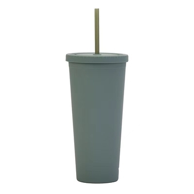 耐久性 24 枚 再利用可能なプラスチック トンブル 蓋とストローのプラスチック スムージカップ 汎用 ピクニック 結婚式 誕生日 パーティー