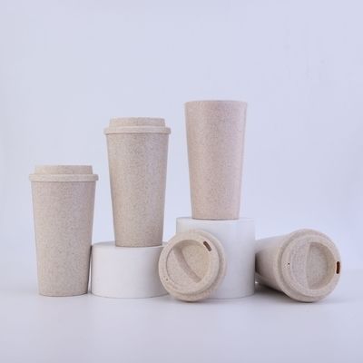 ファッション シングルレイヤ 580ML PP 小麦ストロー 飲酒ストローカップ 小麦繊維飲料 直流飲酒カップ