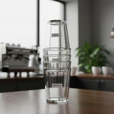 BPAフリー プラスチックのタンブラー 再利用可能 透明タンブラー 食器洗浄機 安全 レストラン カフェ 飲食店 用