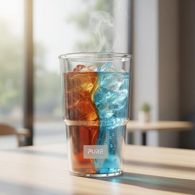 温かい飲み物と冷たい飲み物に適した円筒型プラスチックタンブラー。透明なデザインで飲み物の色を強調し、顧客の魅力を高めます。